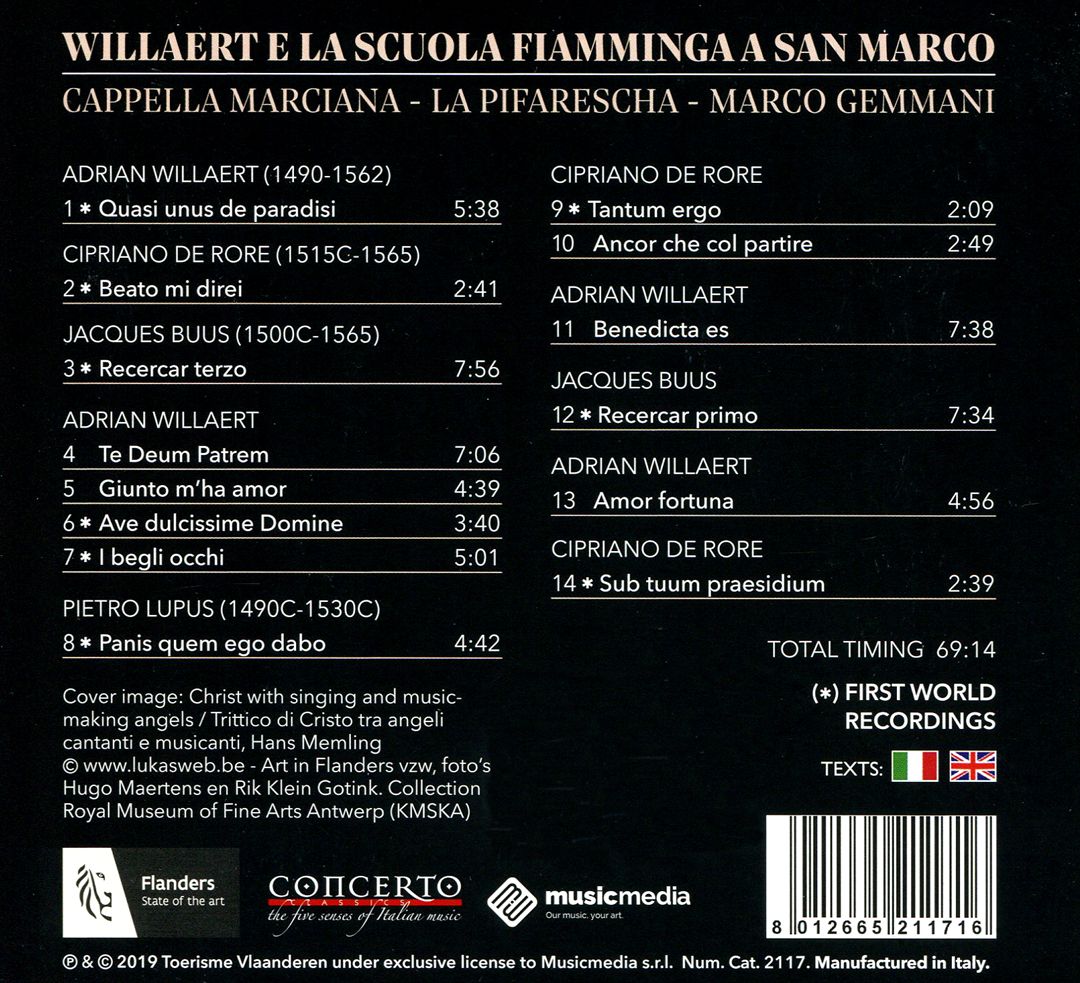 Willaert e la Scuola Fiamminga a San Marco cover art