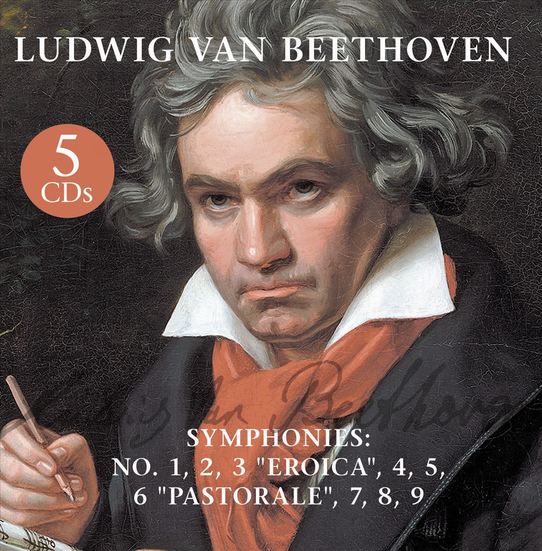 Ludwig van Beethoven: Symphonies No. 1, 2, 3, "Eroica", 4, 5, 6 "Pastorale", 7, 8, 9 cover art