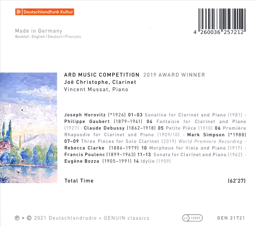 Idylle: Works by Horovitz, Gaubert, Debussy, Simpson, Clarke, Poulenc and Bozza cover art