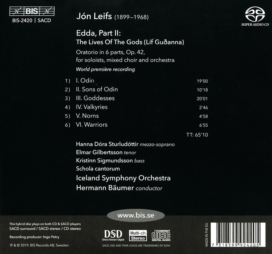 Jón Leifs: Edda II - The Lives of the Gods cover art