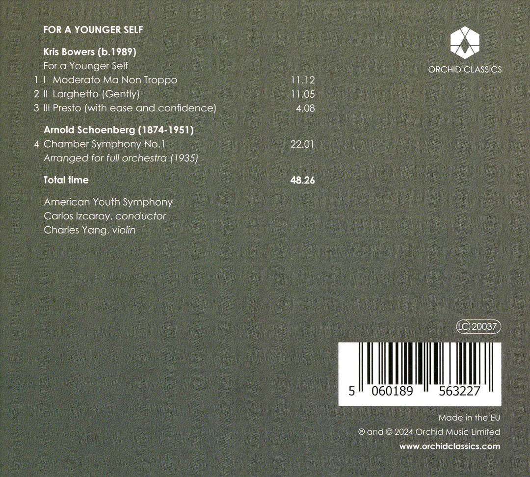 Kris Bowers: For A Younger Self cover art