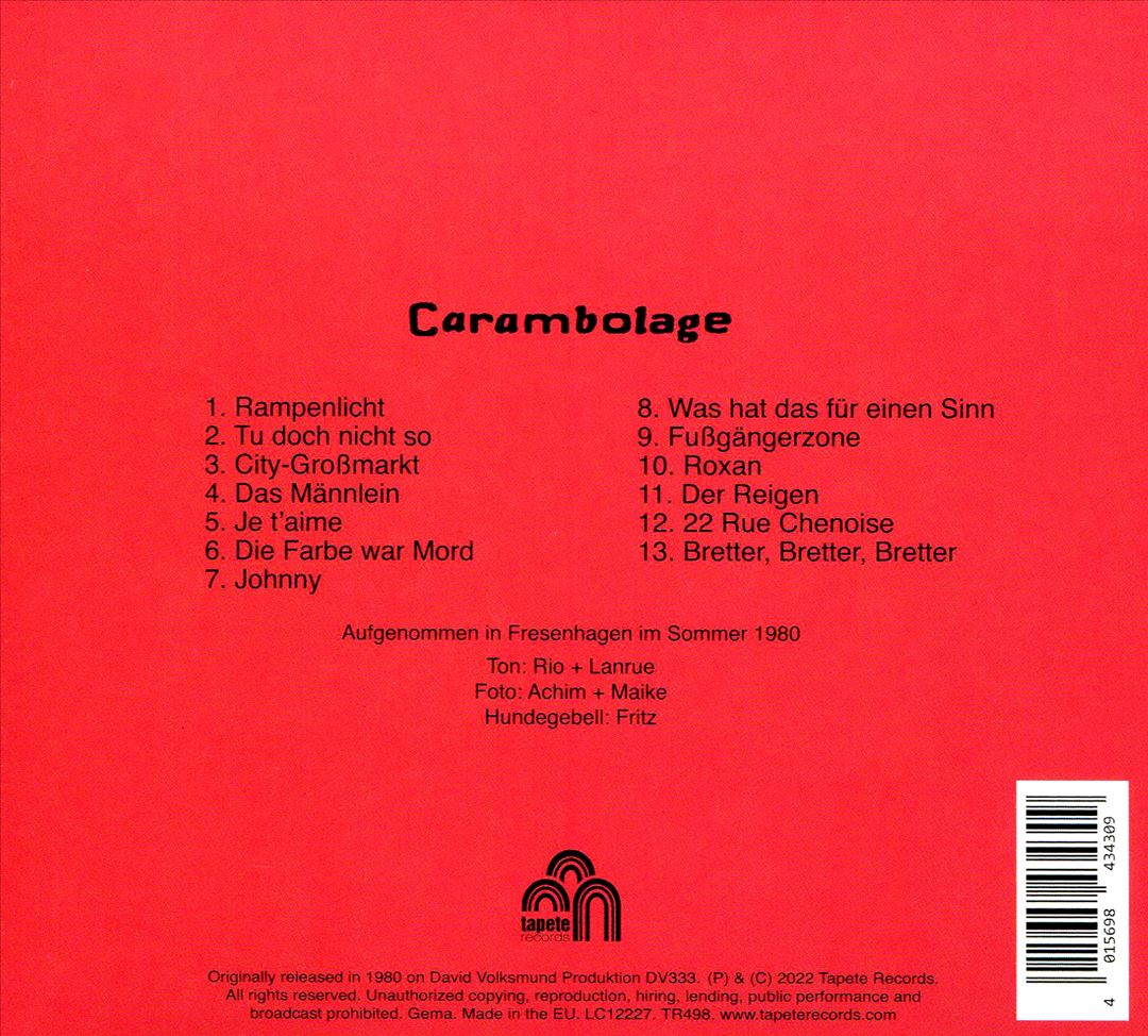 Carambolage cover art