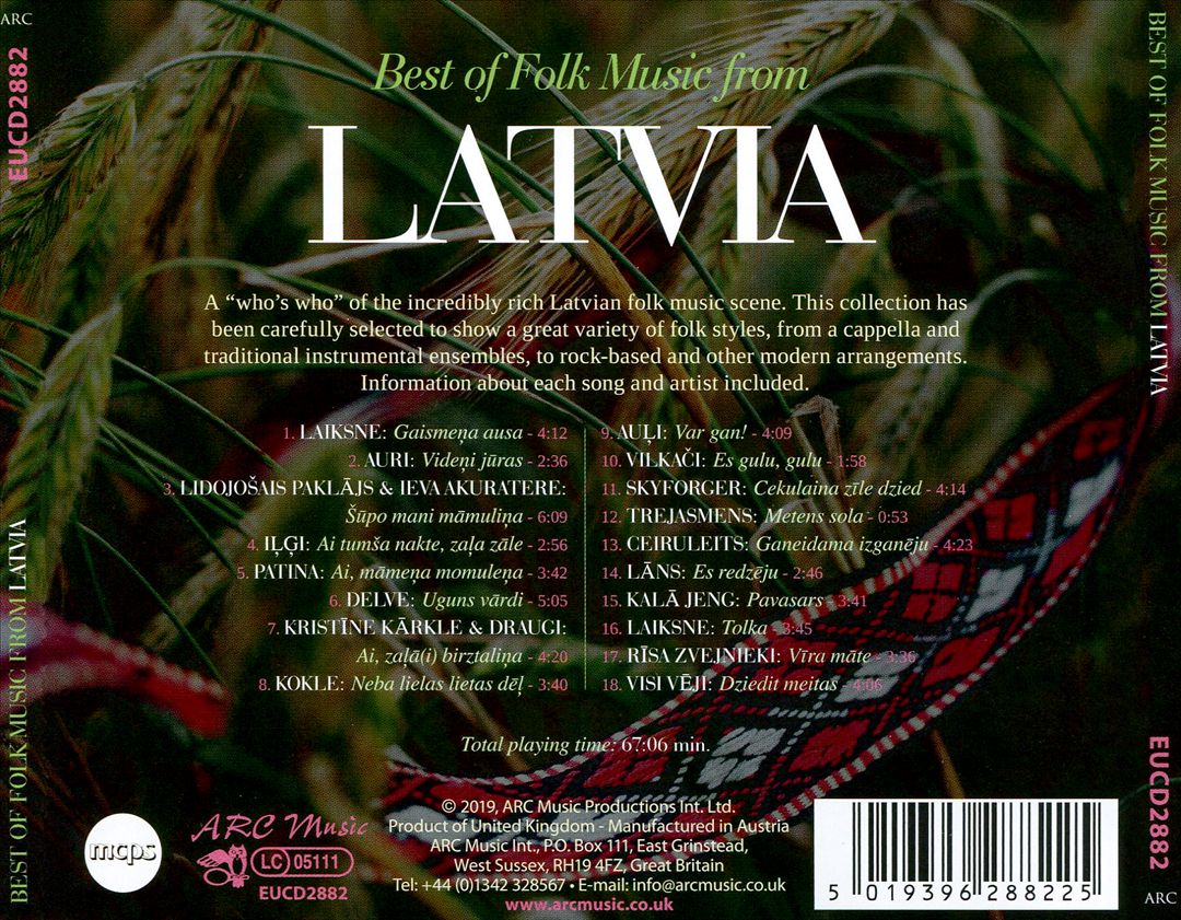 Best of Folk Music from Latvia cover art