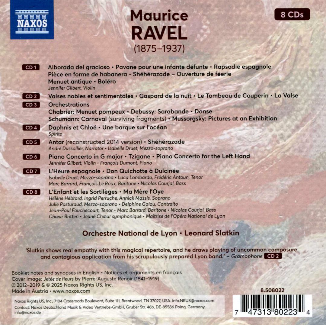 Ravel: Orchestral Works & Operas cover art