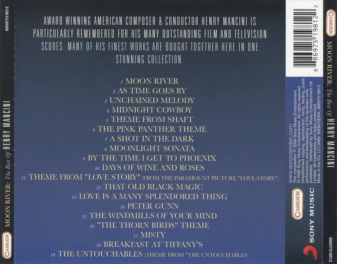 Moon River: The Best of Henry Mancini cover art