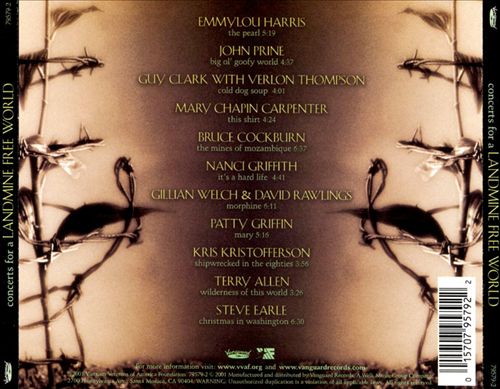Concerts for a Landmine Free World cover art