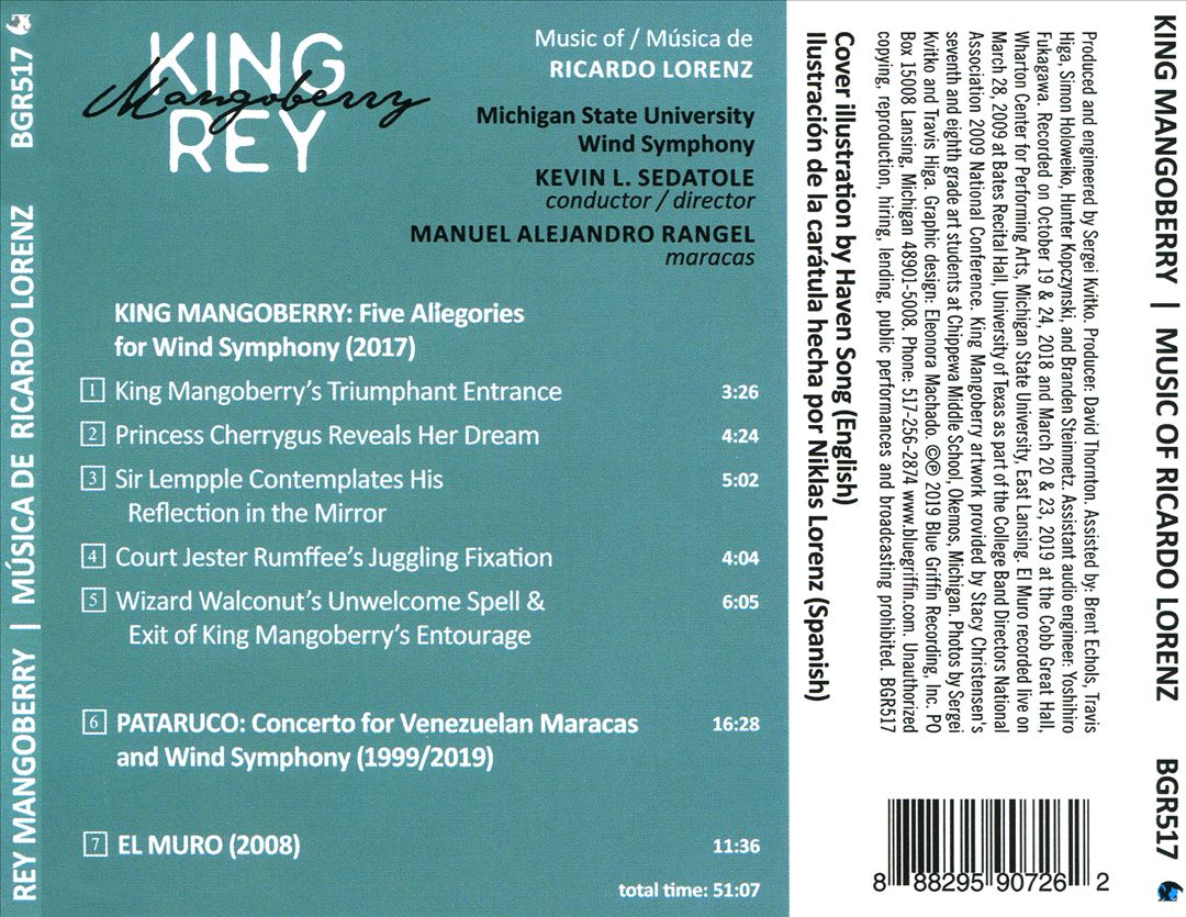 King Mangoberry Music of Ricardo Lorenz cover art