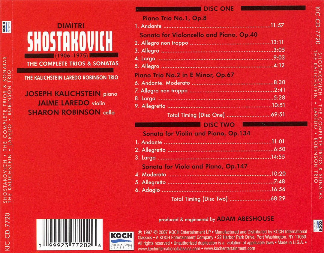 Shostakovich: Complete Trios & Sonatas cover art