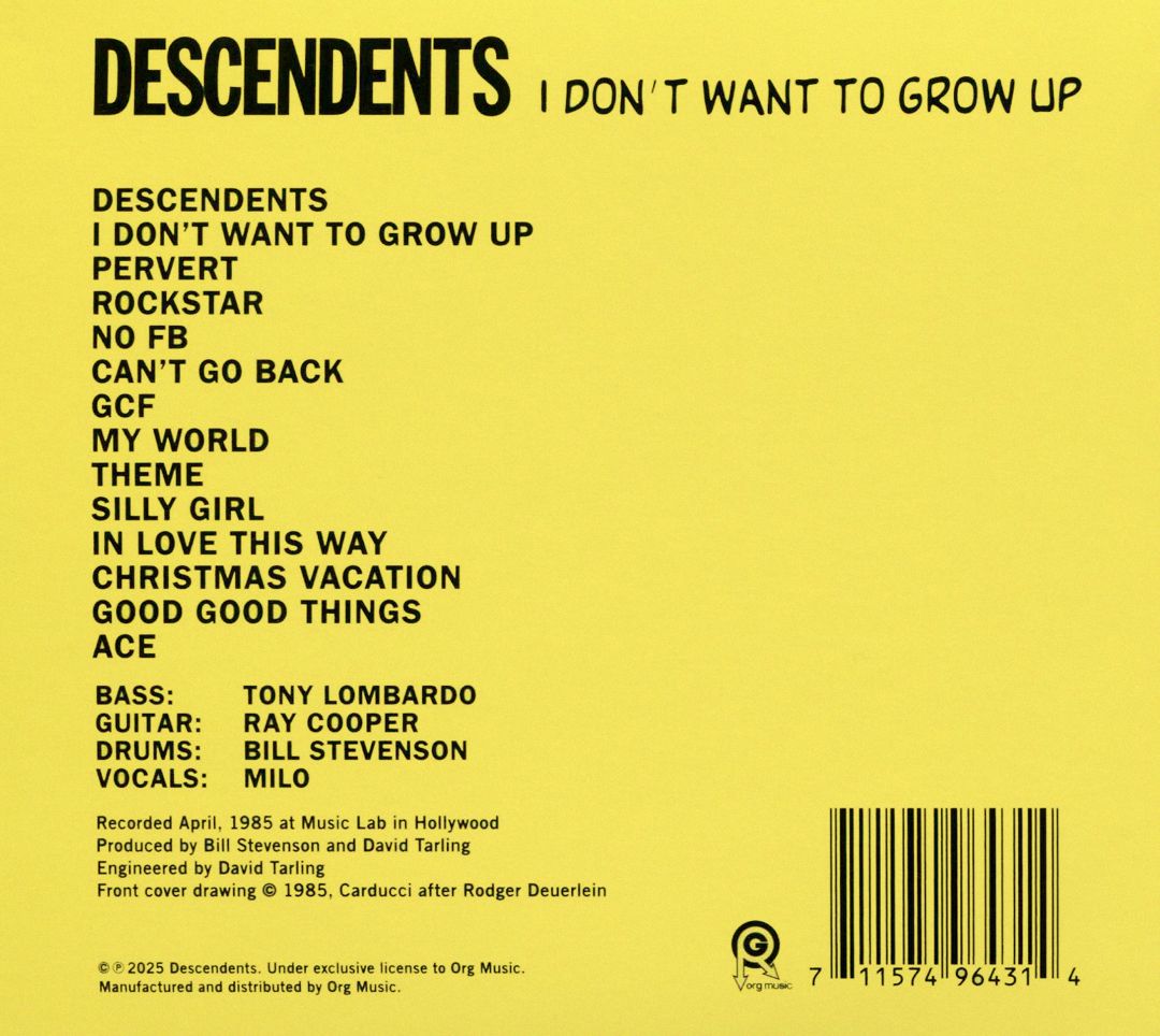 I Don't Want to Grow Up cover art