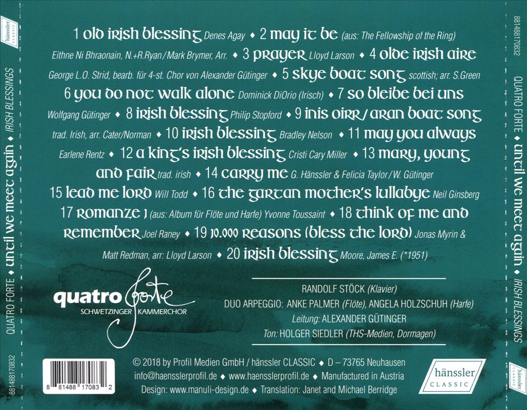 Until We Meet Again: Irish Blessings cover art