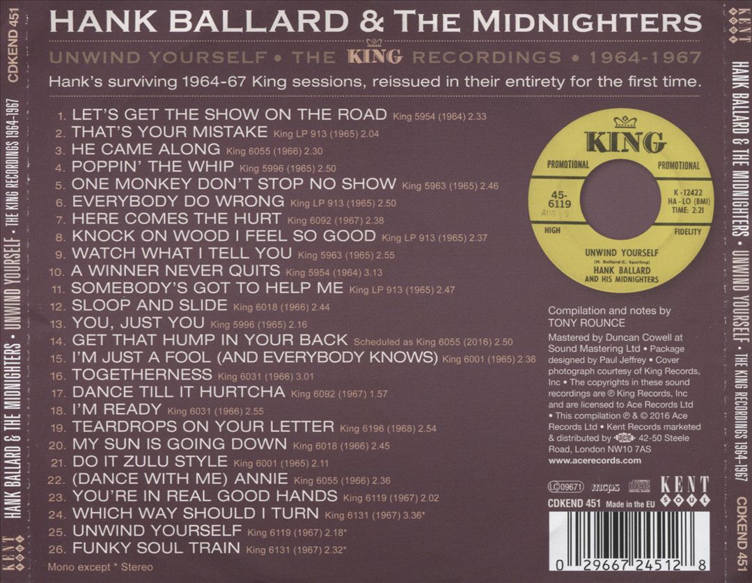 Unwind Yourself: The King Recordings 1964-1967 cover art