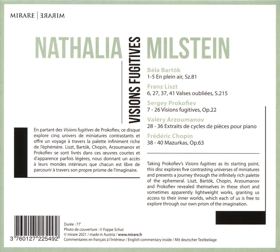 Visions Fugitives: Prokofiev, Liszt, Bartók, Chopin, Arzoumanov cover art