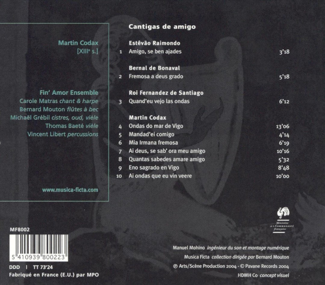 Martin Codax: Cantigas de amigo cover art