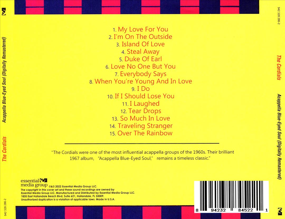 Acappella Blue Eyed Soul cover art