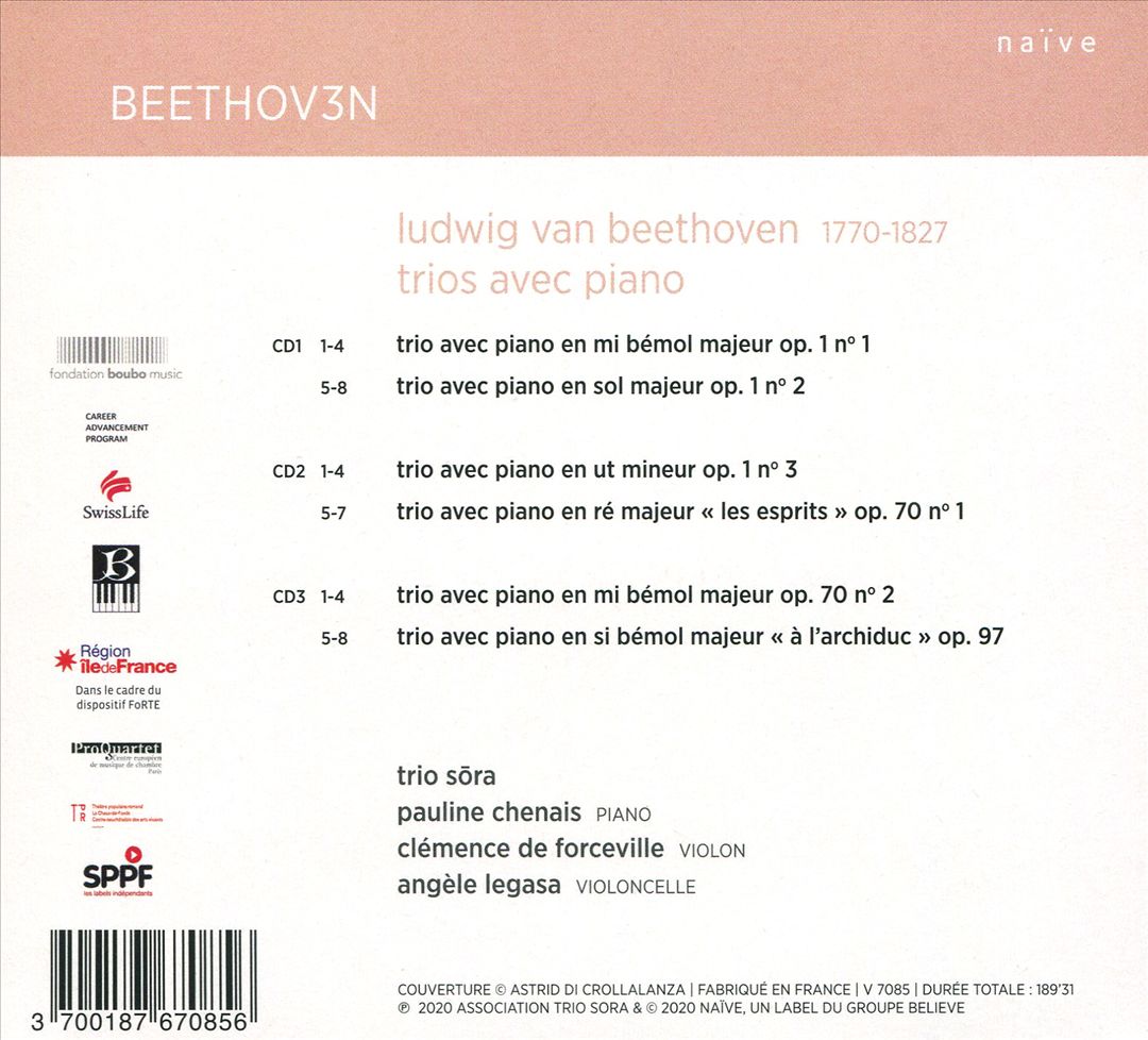 Beethov3n: Trios avec Piano cover art