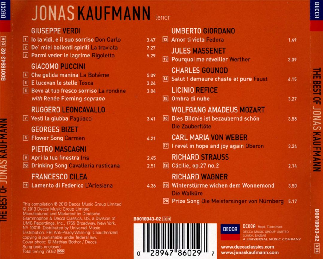 Best of Jonas Kaufmann cover art