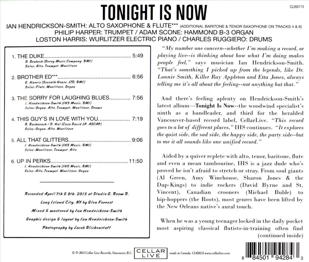 Tonight Is Now cover art