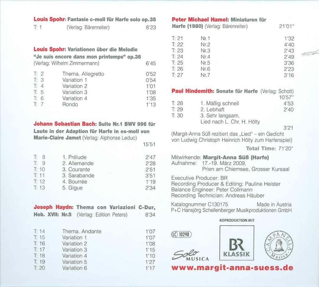 Süss Solo: The German Harp cover art