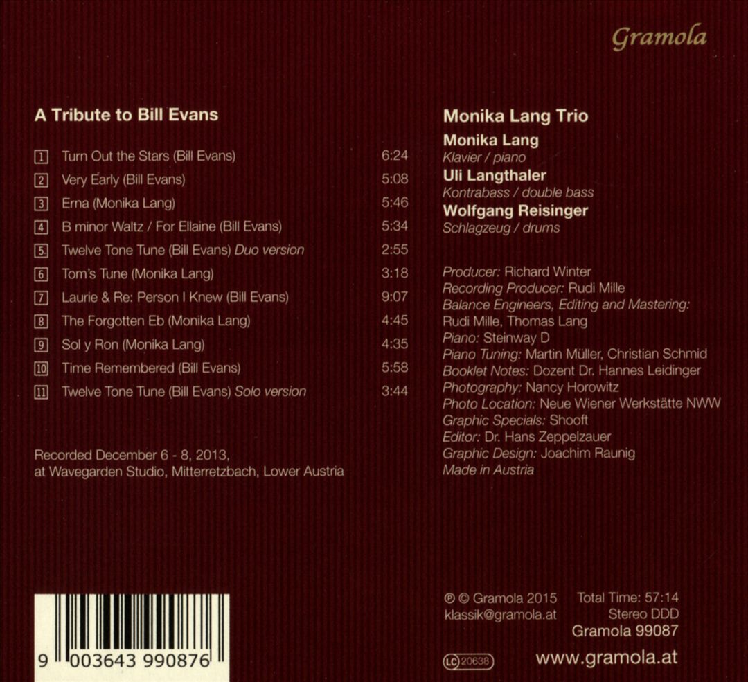 Tribute to Bill Evans cover art