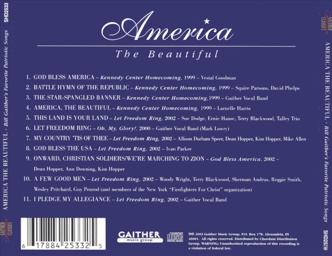 America the Beautiful cover art