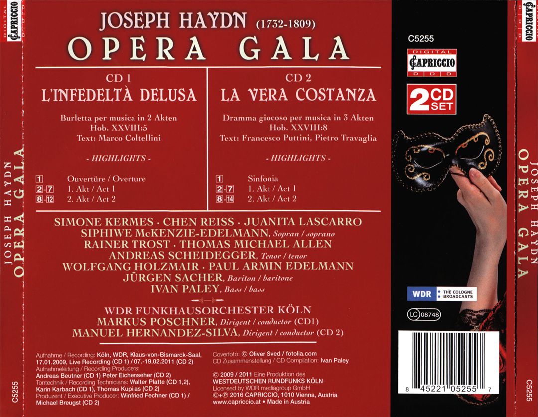 Haydn Opera Gala cover art
