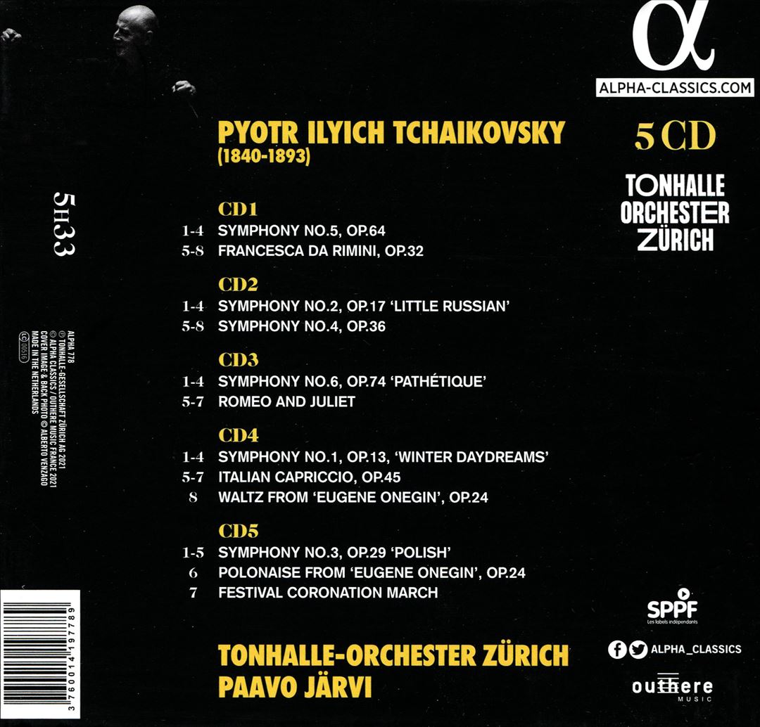Tchaikovsky Symphonies cover art