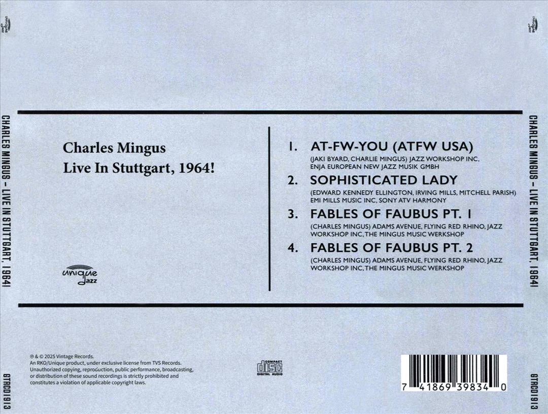 Live in Stuttgart 1964 cover art
