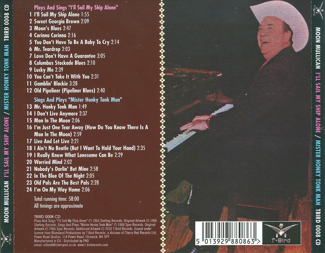 Sings I'll Sail My Ship Alone/Sings Mister Honky Tonk Man cover art