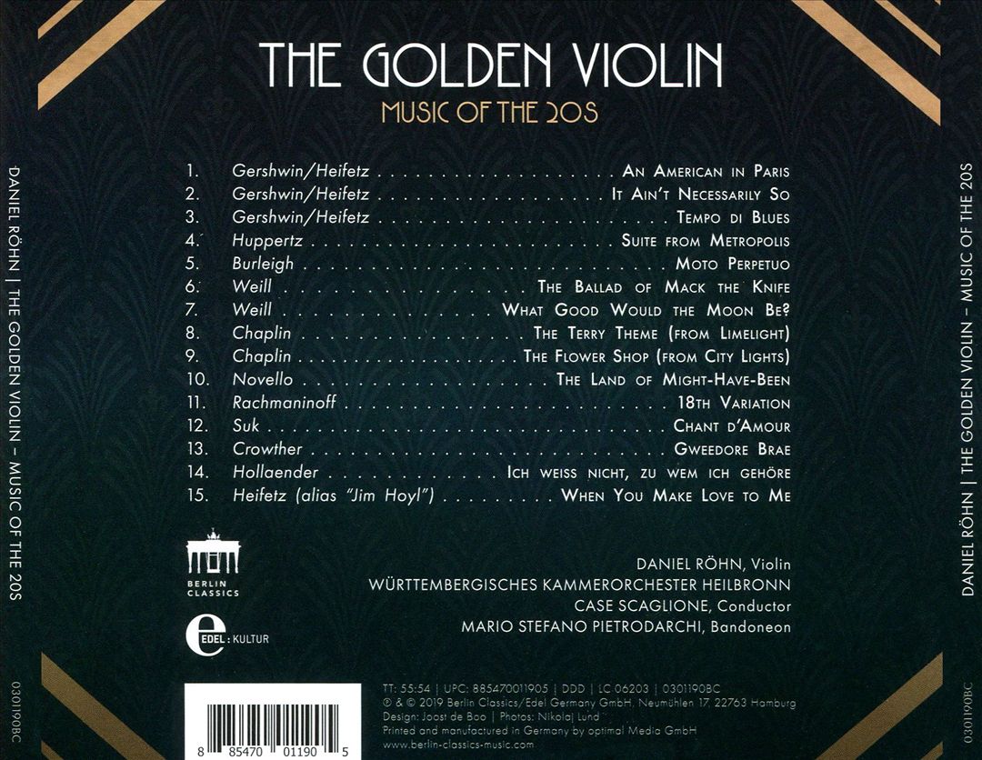 Golden Violin: Music of the 20s cover art