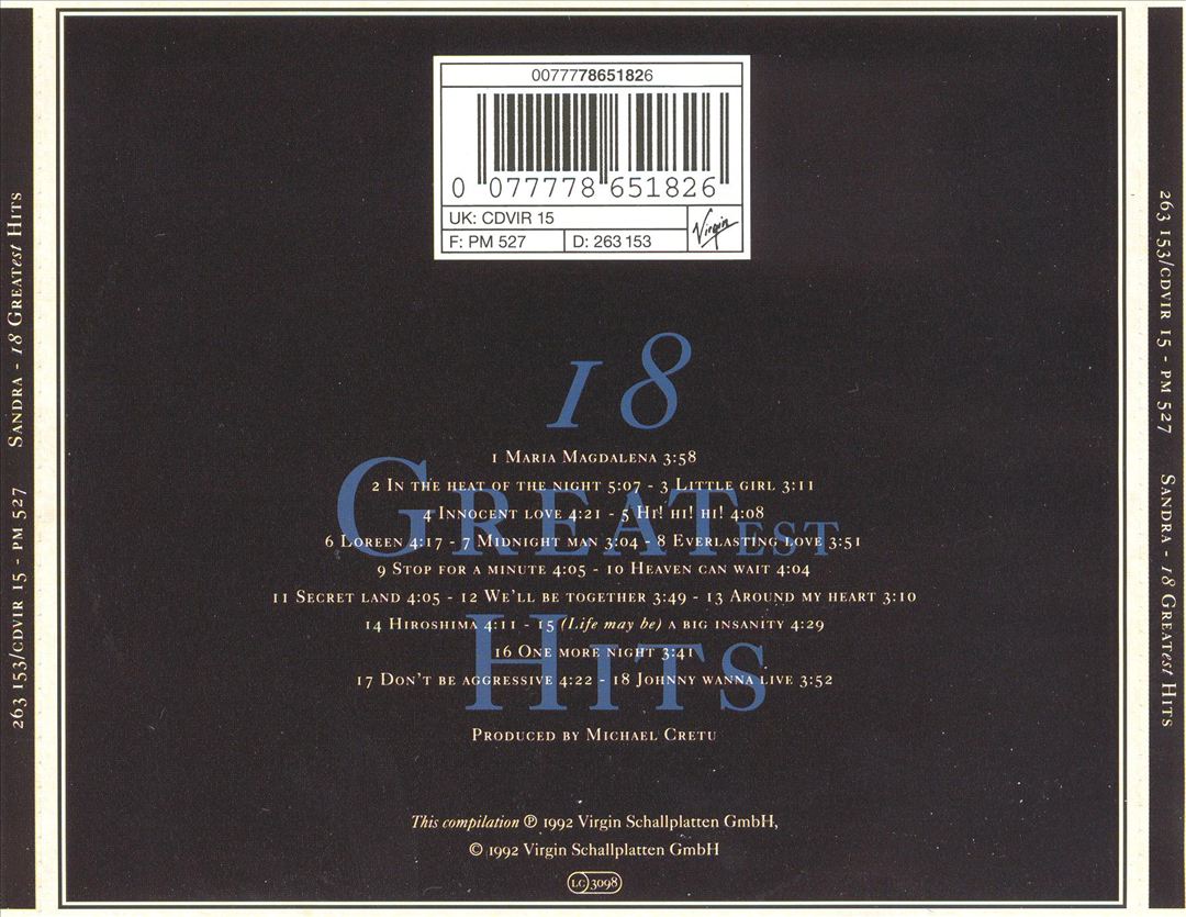 18 Greatest Hits cover art