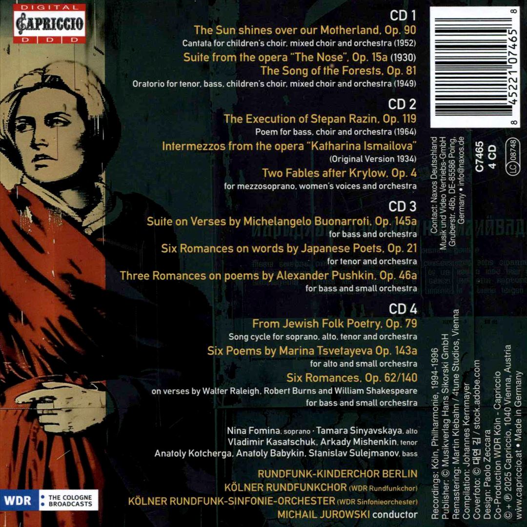 Dmitri Shostakovich: Orchestral Songs - Vocal Symphonic Music cover art