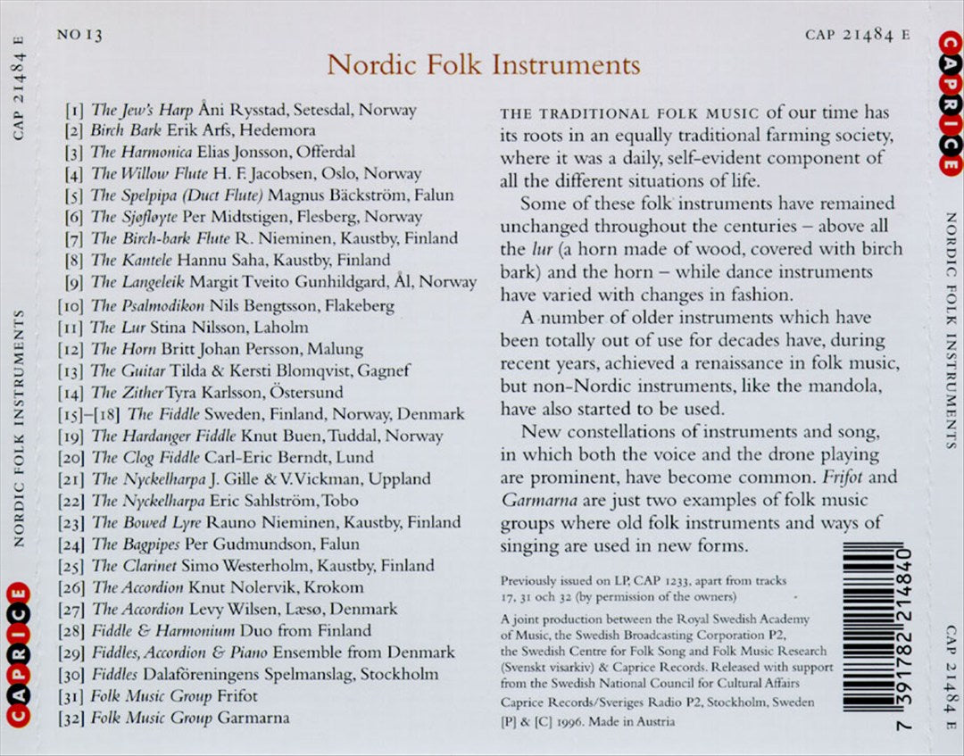 Norway - Nordic Folk Instruments cover art
