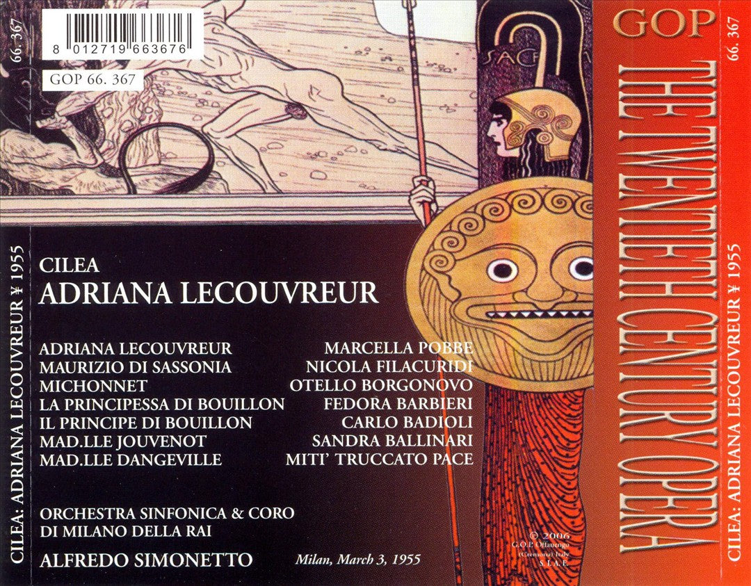 Francesco Cilea: Adriana Lecouvreur cover art