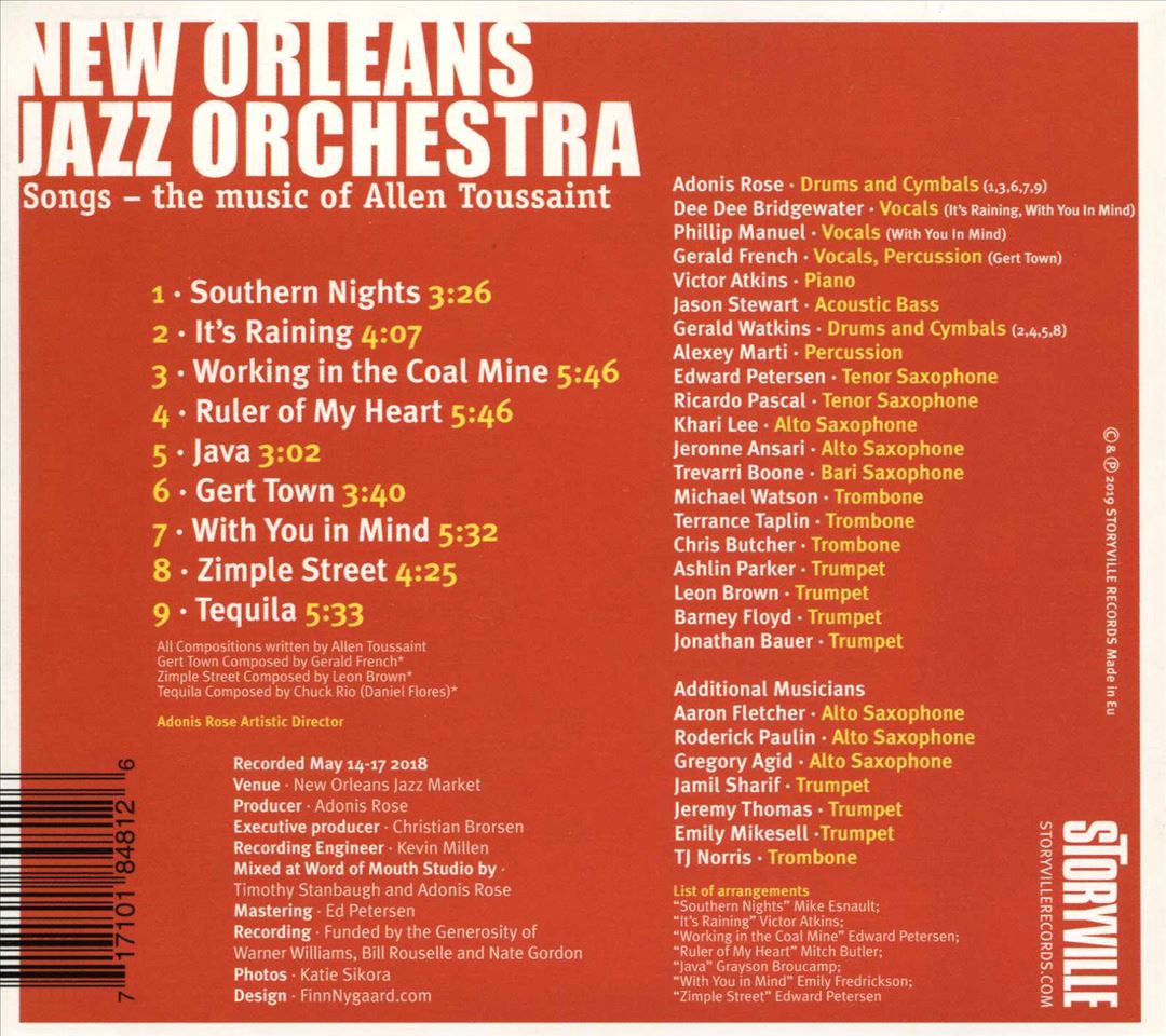 Music of Allen Toussaint cover art