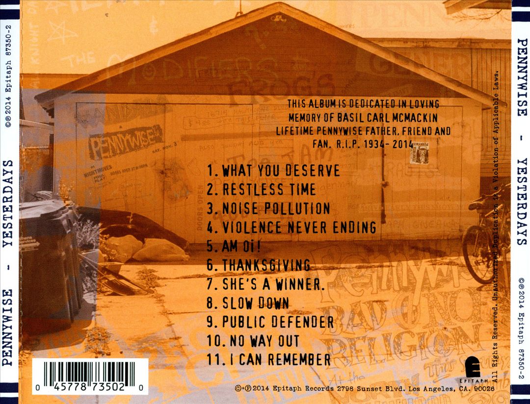 Yesterdays cover art