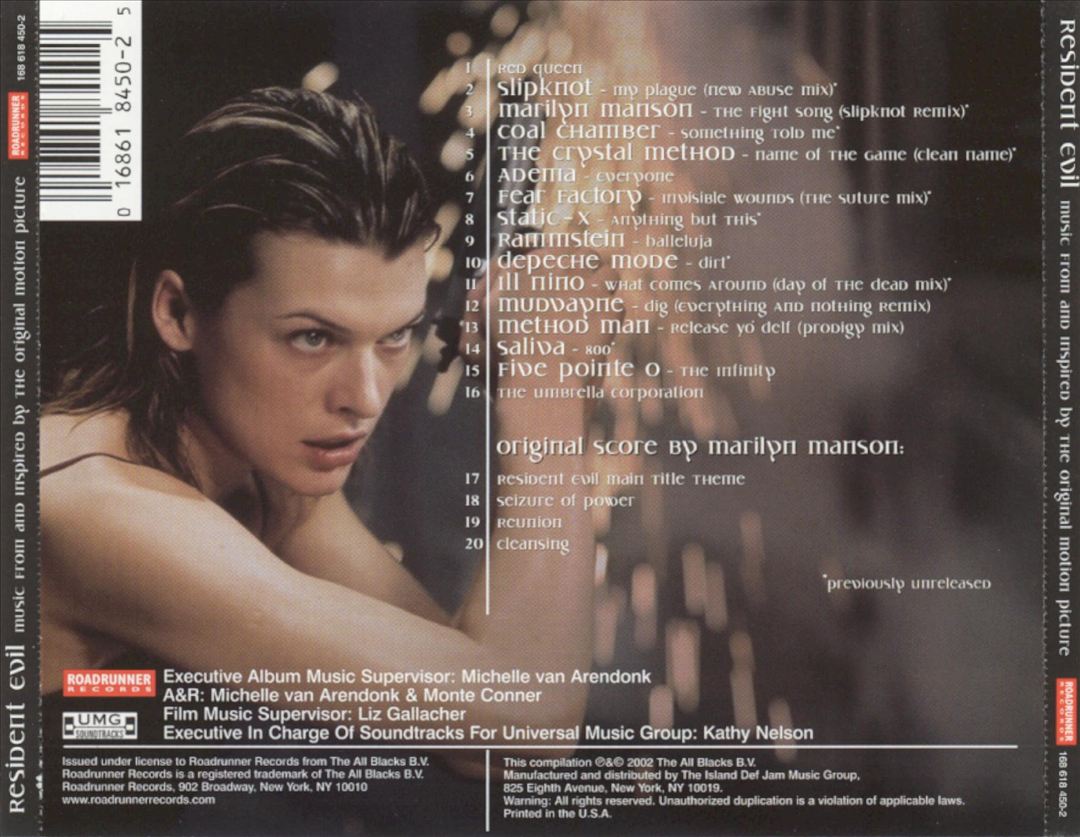 Resident Evil: Music From and Inspired By the Motion Picture cover art