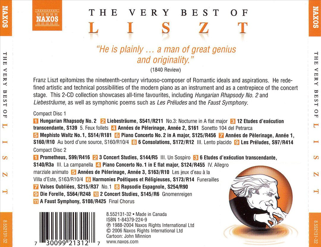 Very Best of Liszt cover art