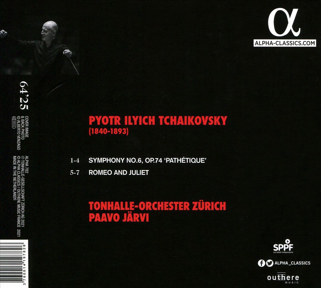 Tchaikovsky: Symphony No. 6 'Pathétique'; Romeo & Juliet cover art