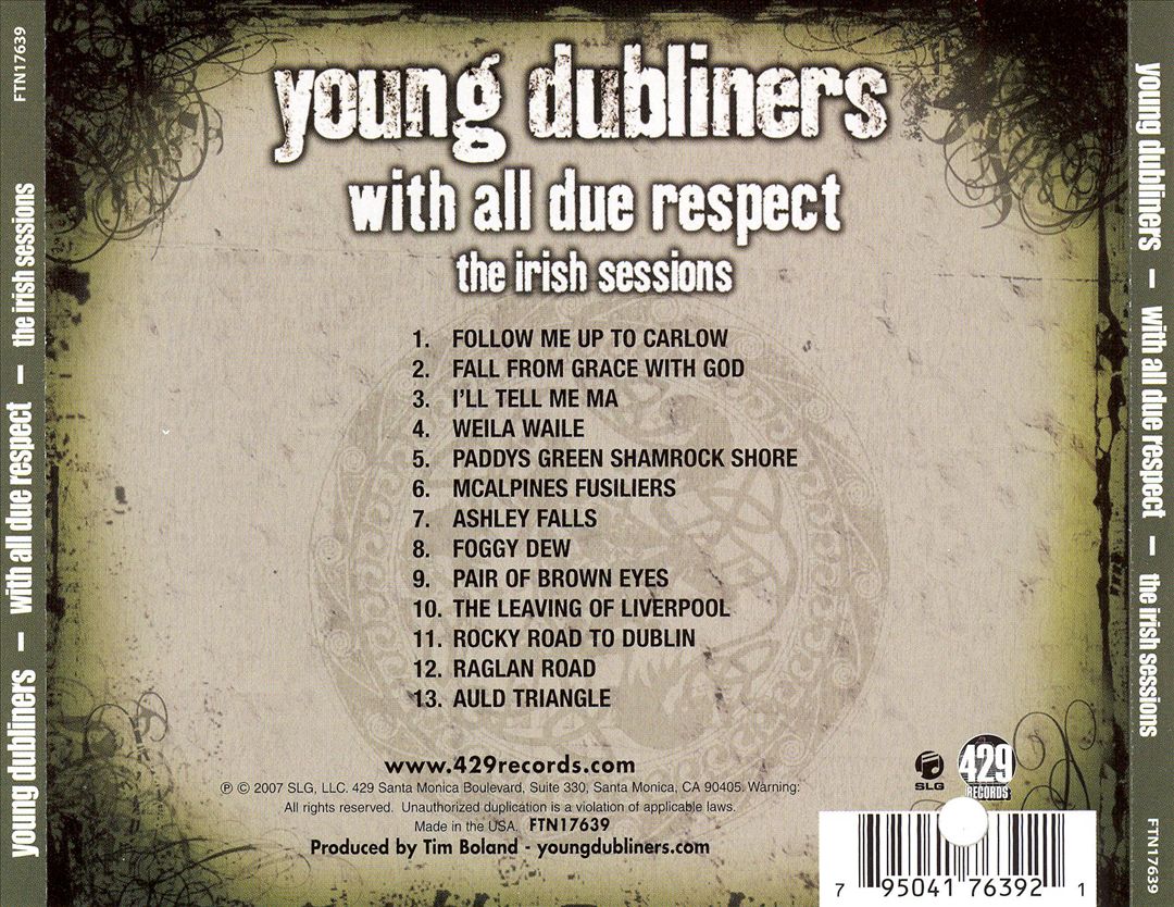 With All Due Respect: The Irish Sessions cover art
