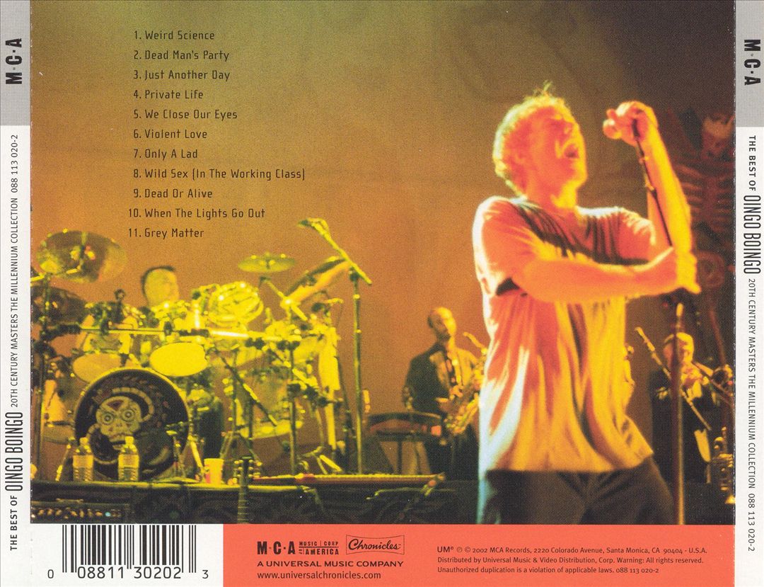 20th Century Masters - The Millennium Collection: The Best of Oingo Boingo cover art