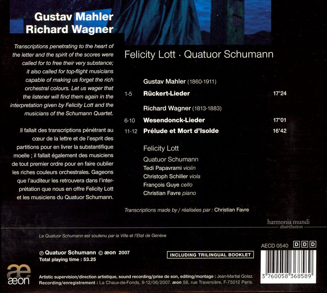 Felicity Lott Sings Mahler & Wagner cover art