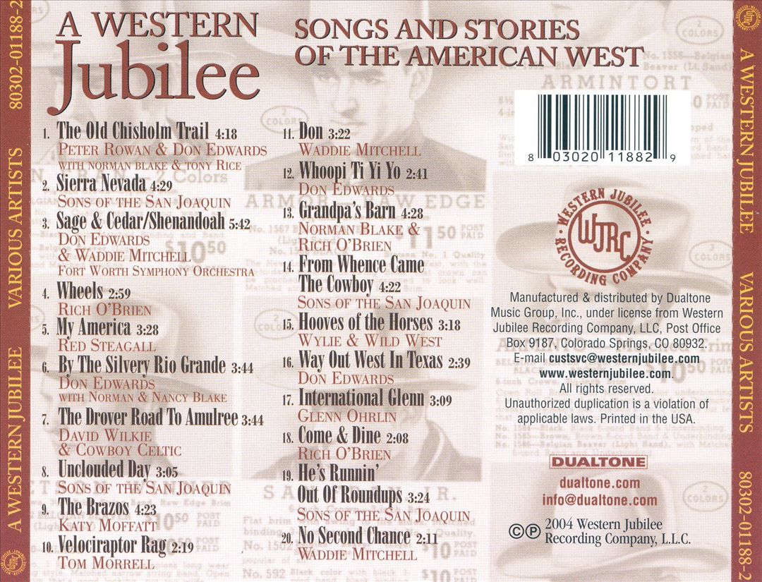 Western Jubilee: Songs and Stories of the American West cover art