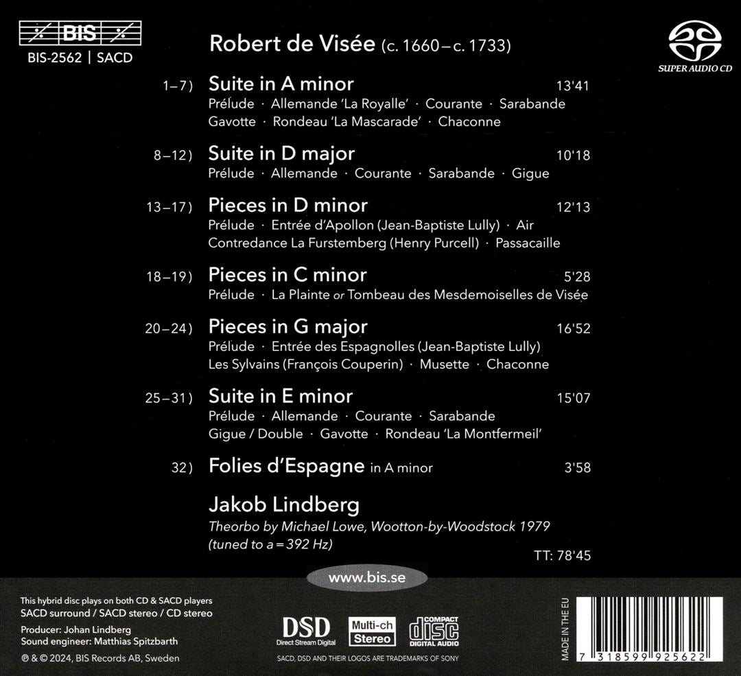 Robert de Visée: Theorbo Solo cover art