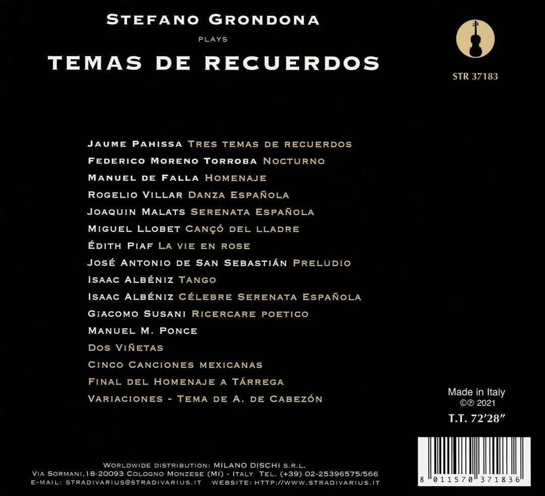 Temas de Recuerdos cover art
