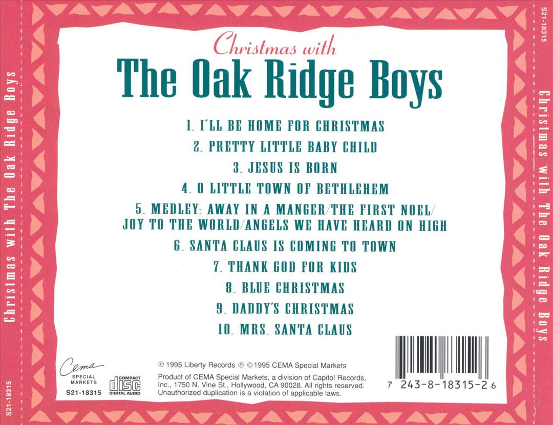 Christmas with the Oak Ridge Boys cover art