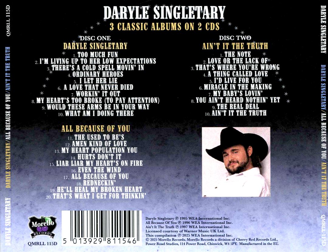 Daryle Singletary/All Because of You/Ain't It cover art
