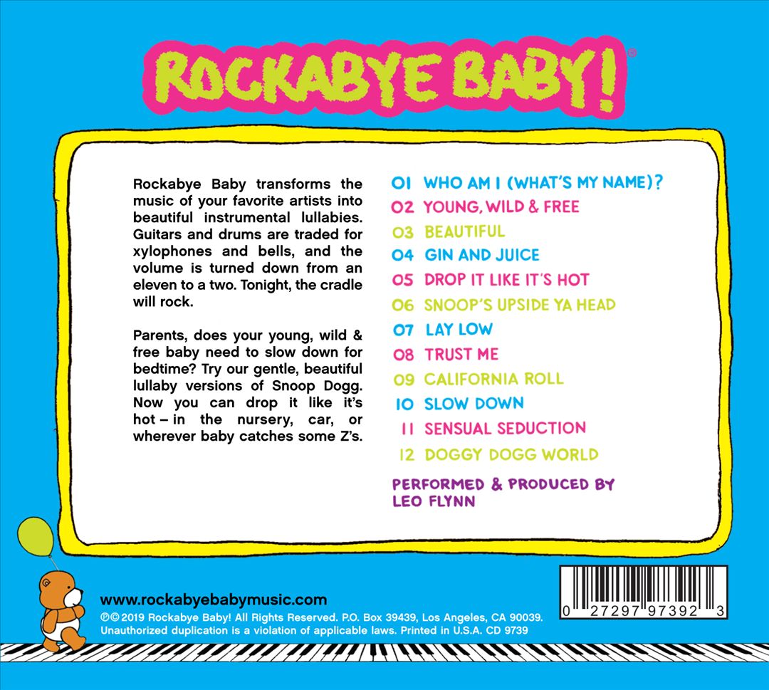 Lullaby Renditions of Snoop Dogg cover art