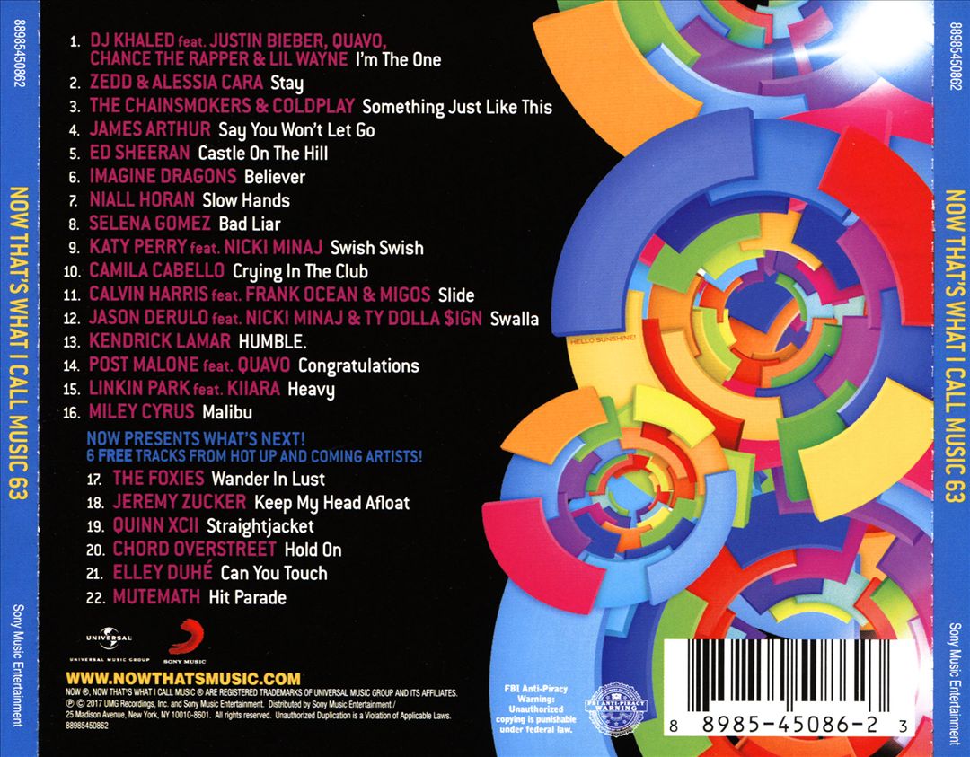 Now That's What I Call Music! 63 cover art