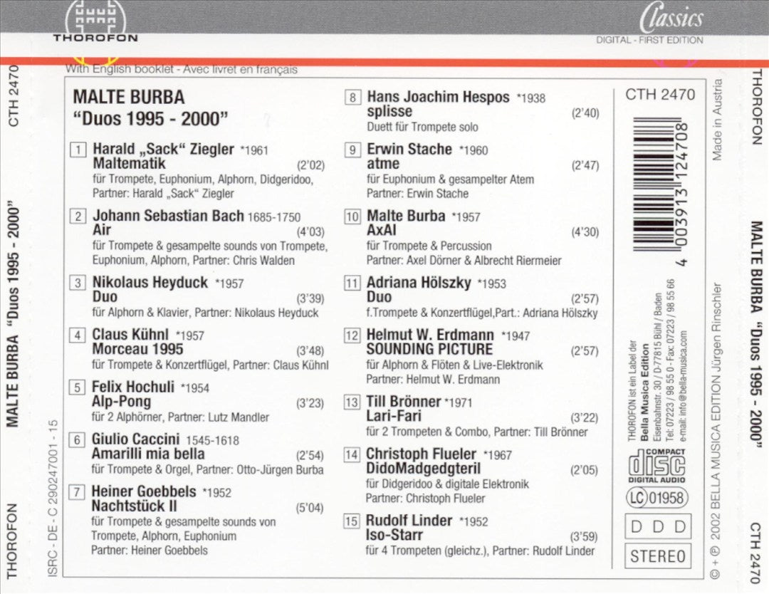 Duos 1995 - 2000 cover art
