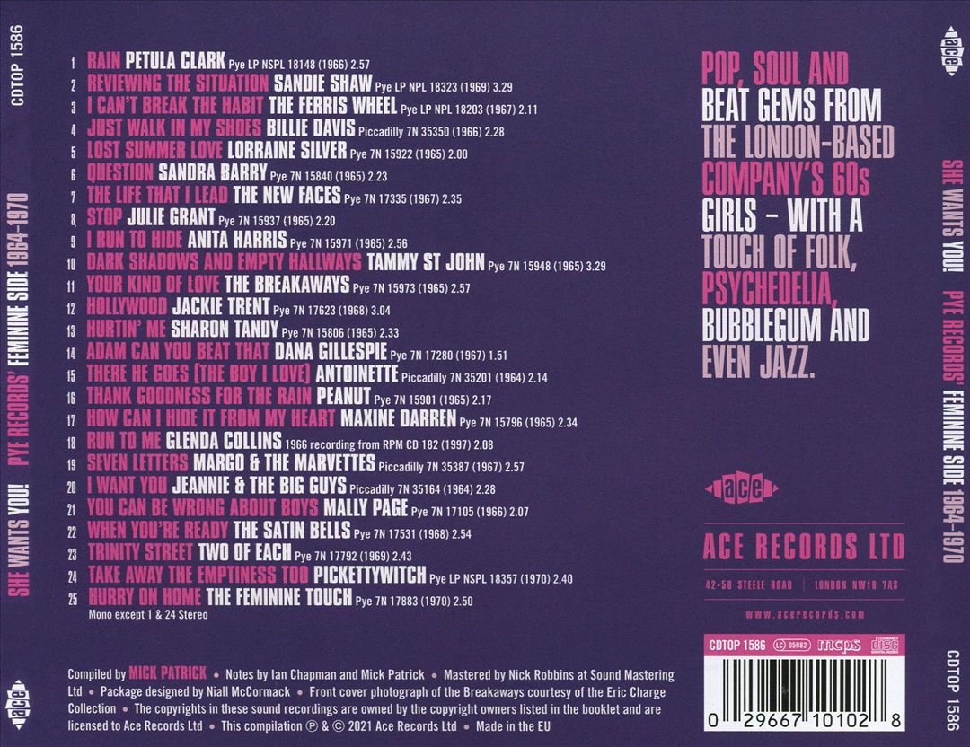 She Wants You! Pye Records' Feminine Side 1964-1970 cover art
